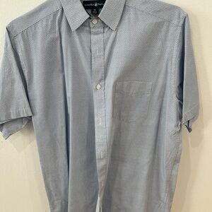 Beverly Hills Polo Club Blue Patterned Casual Shirt